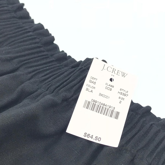 NEW J.Crew Scalloped Skirt Black - Picture 4 of 5